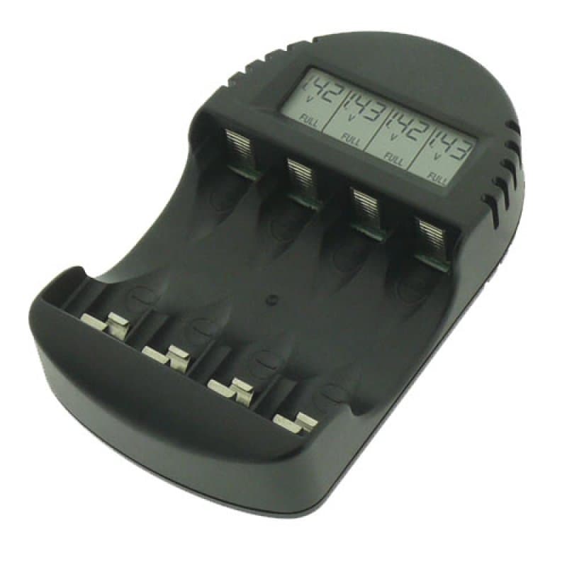 Chargeur BC 250 avec affichage LCD de la tension de la batterie, progression de la charge