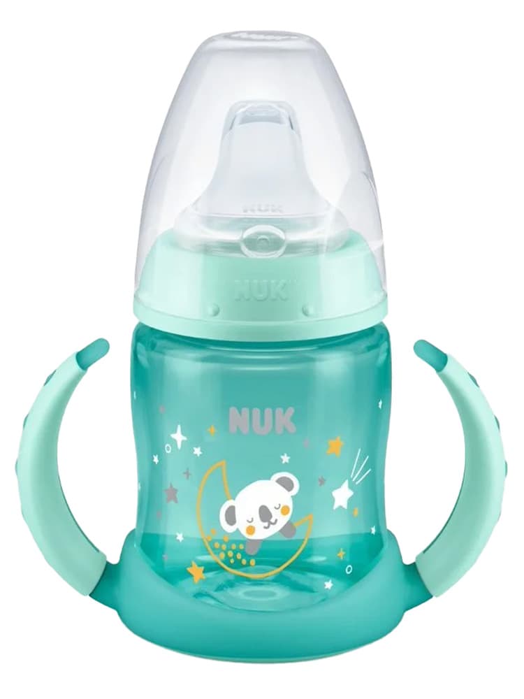 Nuk Tasse d'Apprentissage Fc+ 150 ml Embout Silicone Nuit - Panaché - Couleur : Bleu vert