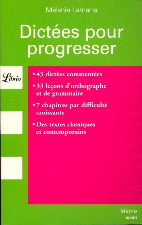 Dictées pour progresser - Mélanie Lamarre