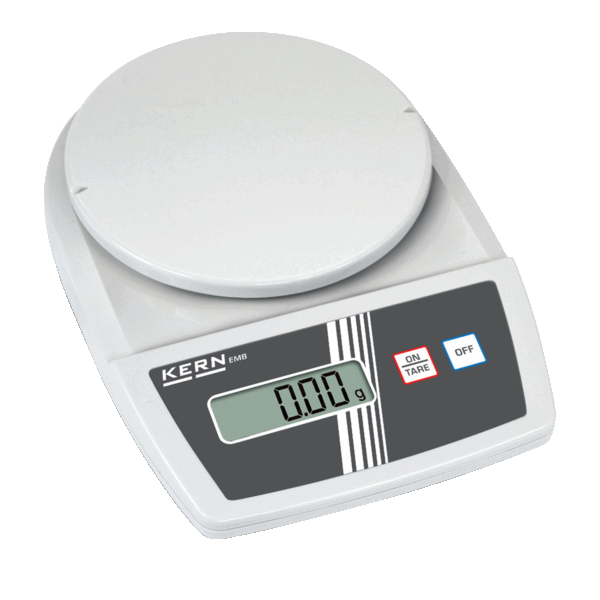Balance de laboratoire hautes performances, capacité 2,2 kg, plateau Ø 150 mm, résolution 1 g
