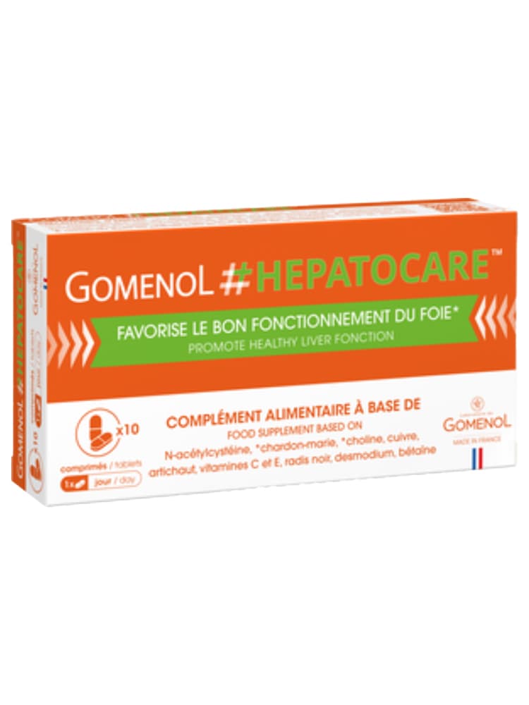 Laboratoire du Gomenol Hepatocare - Favorise le Bon Fonctionnement du Foie - 10 Comprimés