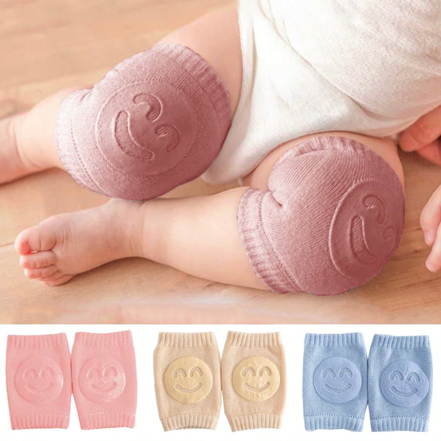 3 Paires De Genouillères Pour Bébé, Couleurs Assorties, Idéales Pour Ramper, Apprendre À Marcher, Activités Intérieures Et Extérieures